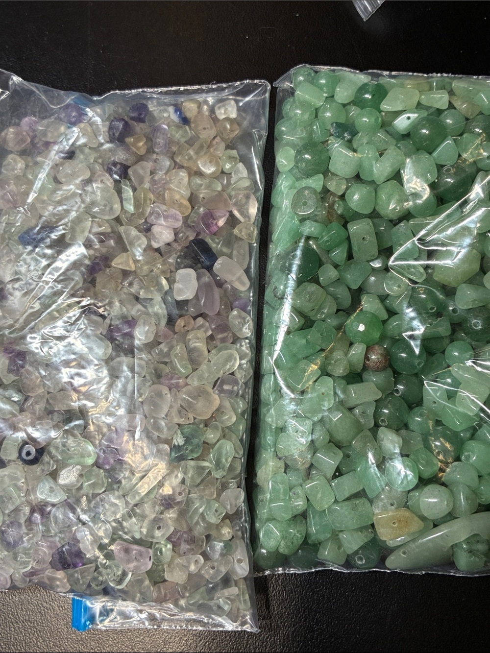 Lot to f 2+ pounds of assorted gemstone beads assorted sizes and colors - Picture 2 of 15